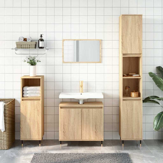 Servantskap Sonoma Eik 58X33X60 Cm Konstruert Tre