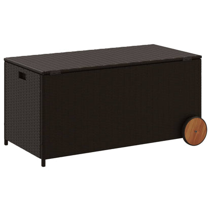 Putekasse Med Hjul Brun 190L Cm Polyrotting