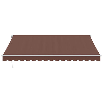 Automatisk Uttrekkbar Markise Brun 400X350 Cm