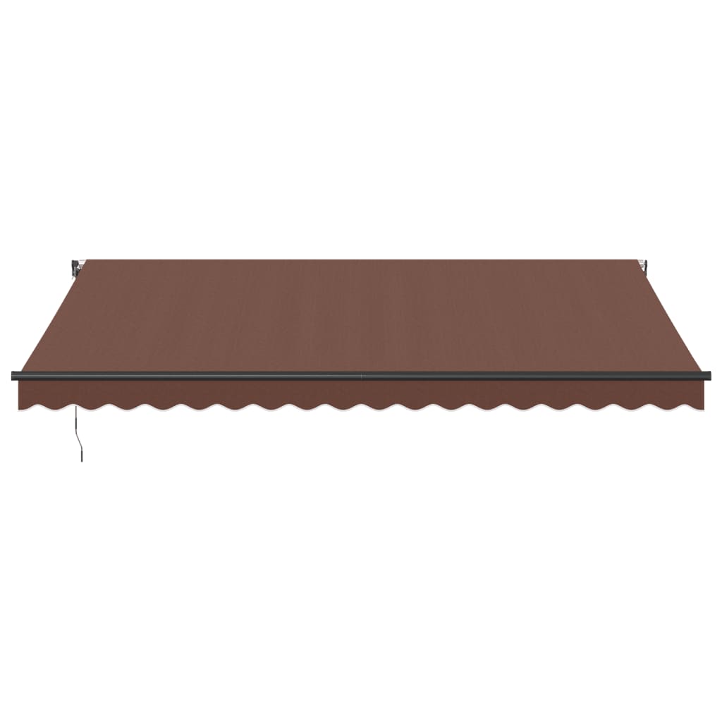 Automatisk Uttrekkbar Markise Brun 450X350 Cm