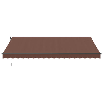Automatisk Uttrekkbar Markise Brun 450X350 Cm