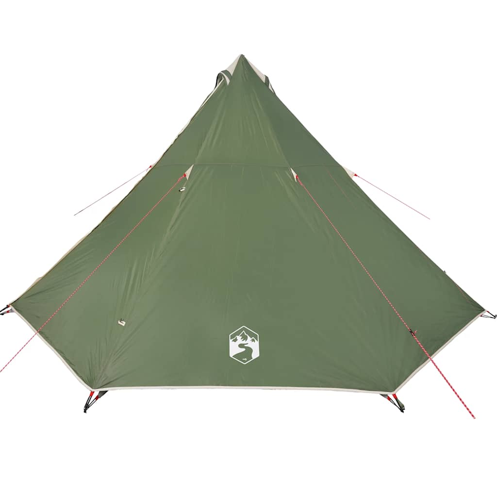Tipi-Telt For Camping 8 Personer Grønn Vanntett