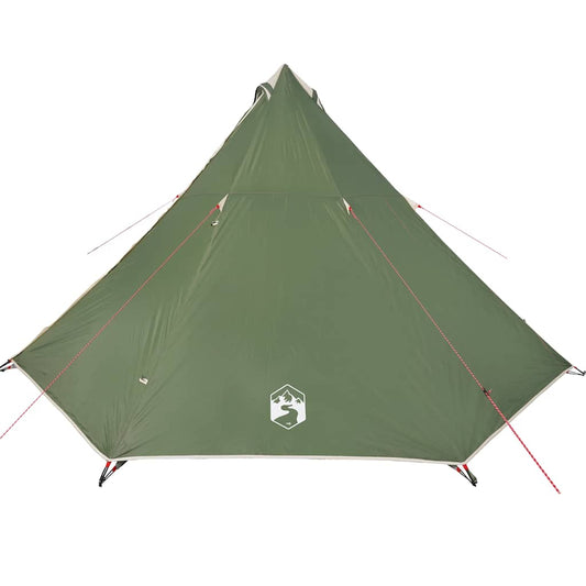Tipi-Telt For Camping 8 Personer Grønn Vanntett
