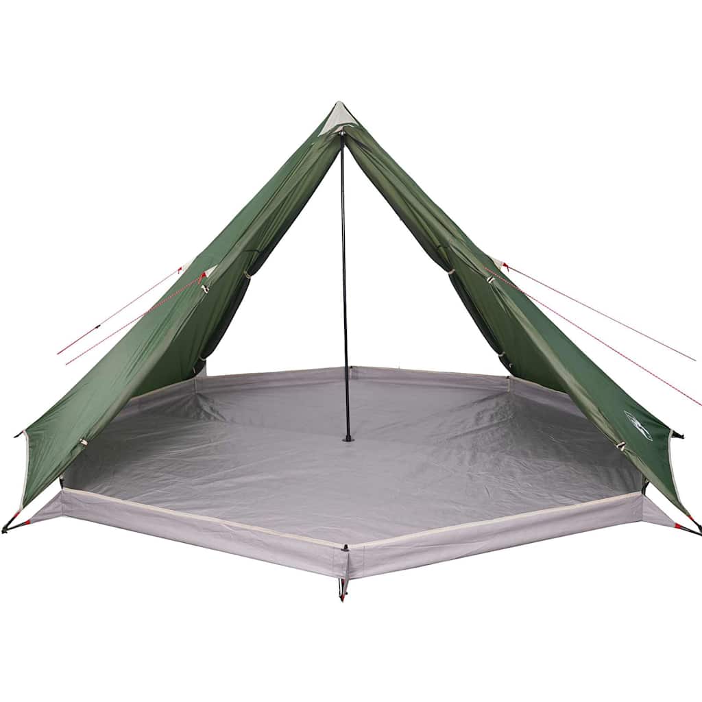 Tipi-Telt For Camping 8 Personer Grønn Vanntett