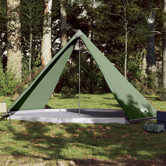 Tipi-Telt For Camping 8 Personer Grønn Vanntett