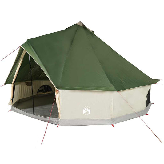 Tipi-Telt For Camping 6 Personer Grønn Vanntett