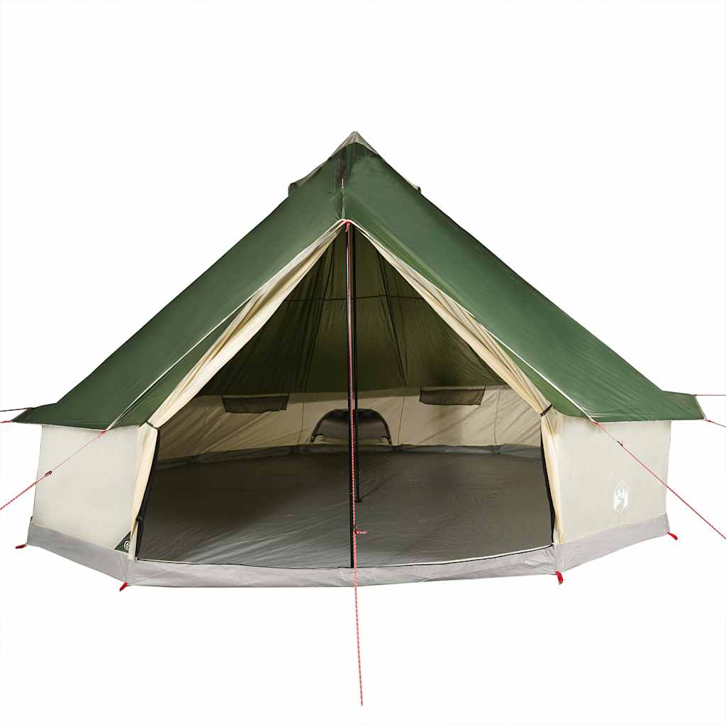 Tipi-Telt For Camping 6 Personer Grønn Vanntett