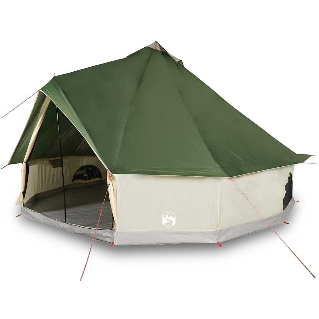 Tipi-Telt For Camping 6 Personer Grønn Vanntett