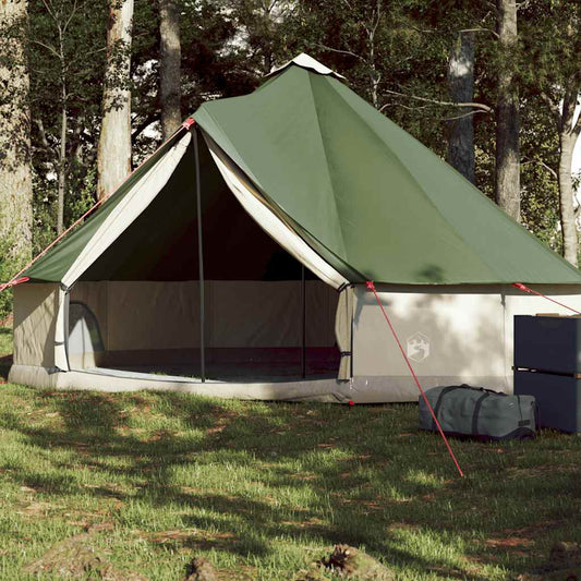 Tipi-Telt For Camping 6 Personer Grønn Vanntett