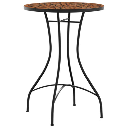 Bistrobord Med Mosaikk Terrakotta Jern Og Keramikk