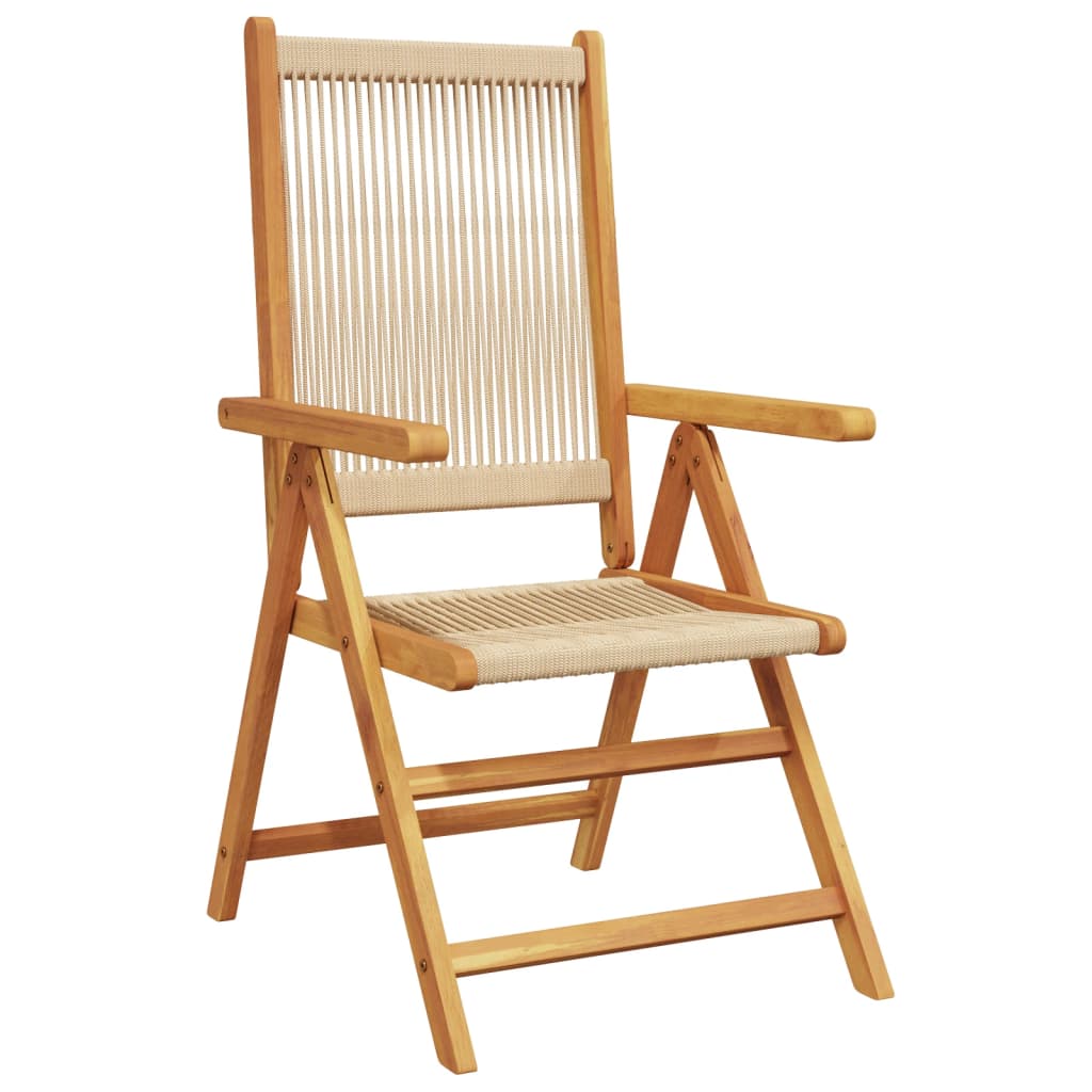 Lenestoler For Hage 4 Stk Beige Heltre Akasie