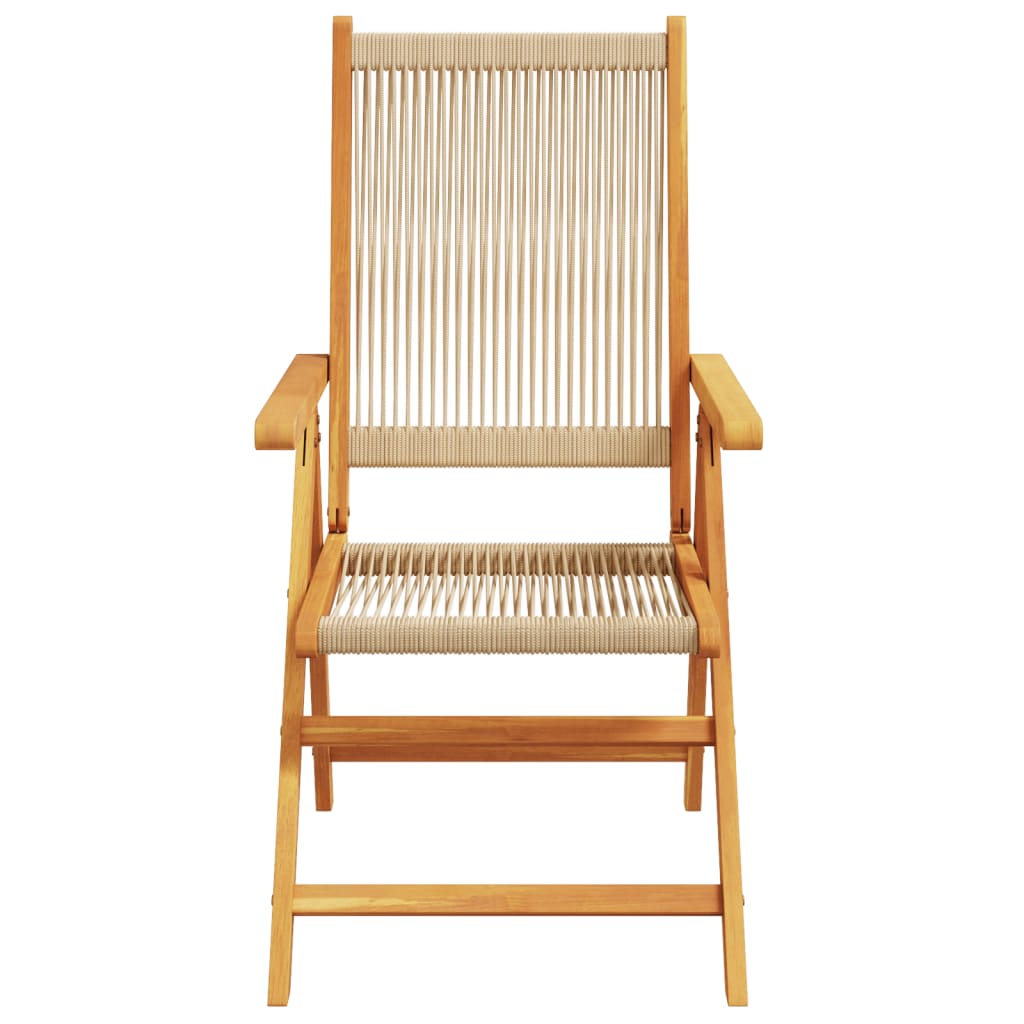 Lenestoler For Hage 4 Stk Beige Heltre Akasie