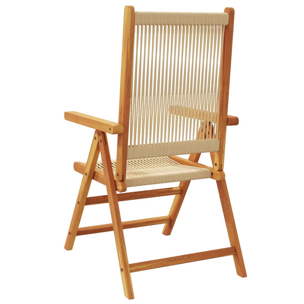 Lenestoler For Hage 4 Stk Beige Heltre Akasie