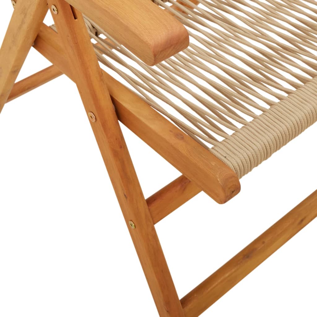 Lenestoler For Hage 4 Stk Beige Heltre Akasie