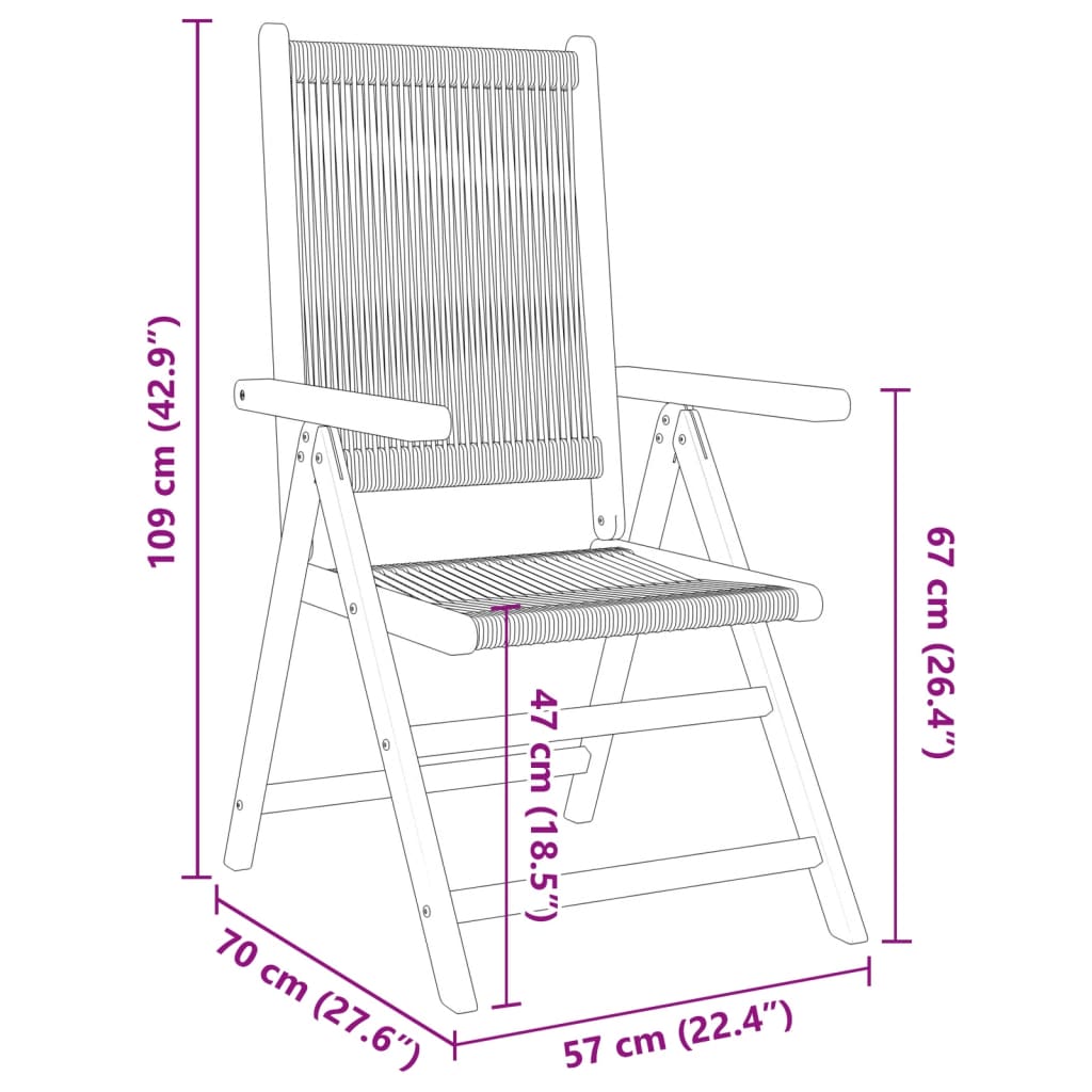 Lenestoler For Hage 4 Stk Beige Heltre Akasie