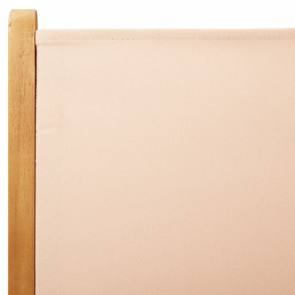 Lenestoler For Hage 6 Stk Beige Stoff Og Heltre