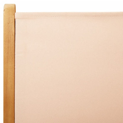 Lenestoler For Hage 6 Stk Beige Stoff Og Heltre