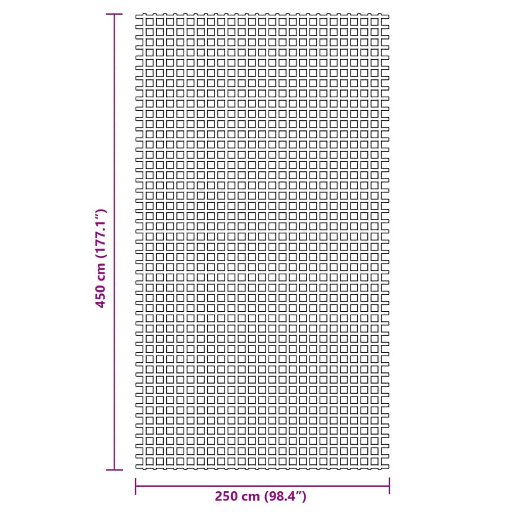 Telt Teppe Antrasitt 4,5X2,5 M