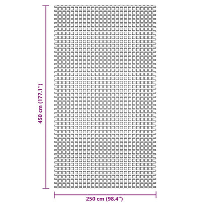 Telt Teppe Antrasitt 4,5X2,5 M
