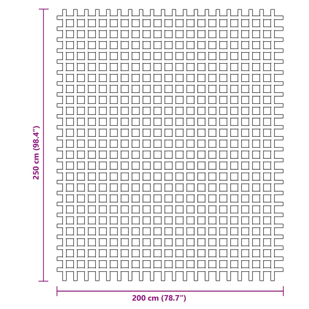 Telt Teppe Blå 2,5X2 M
