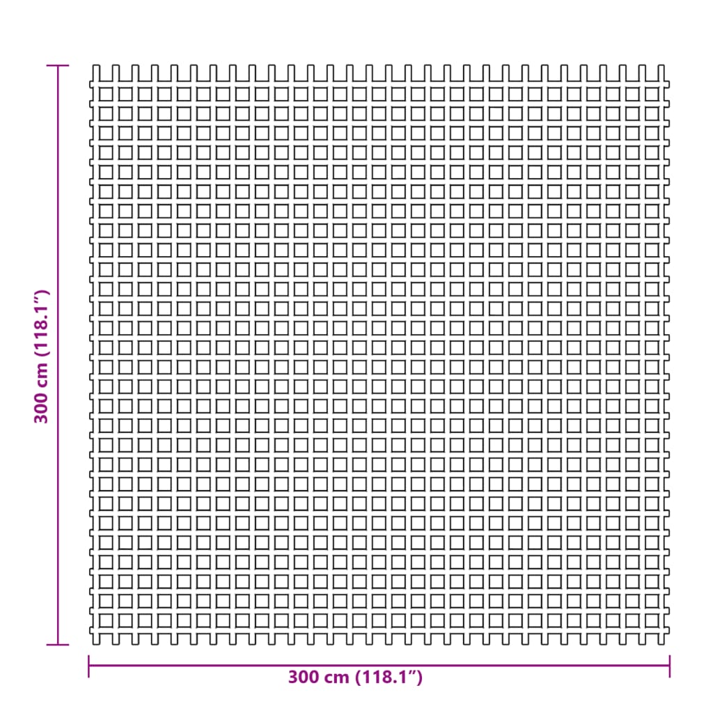 Telt Teppe Blå 3X3 M