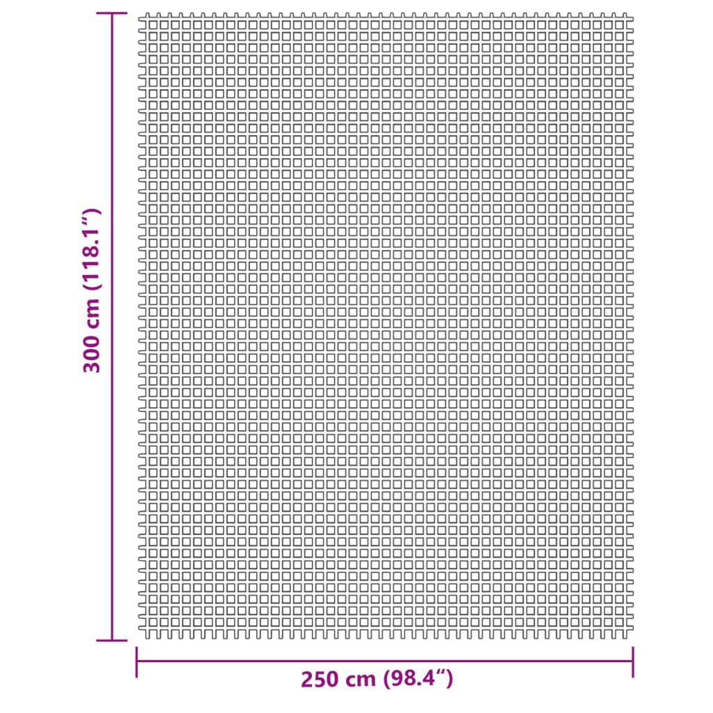 Telt Teppe Kremhvit 3X2,5 M