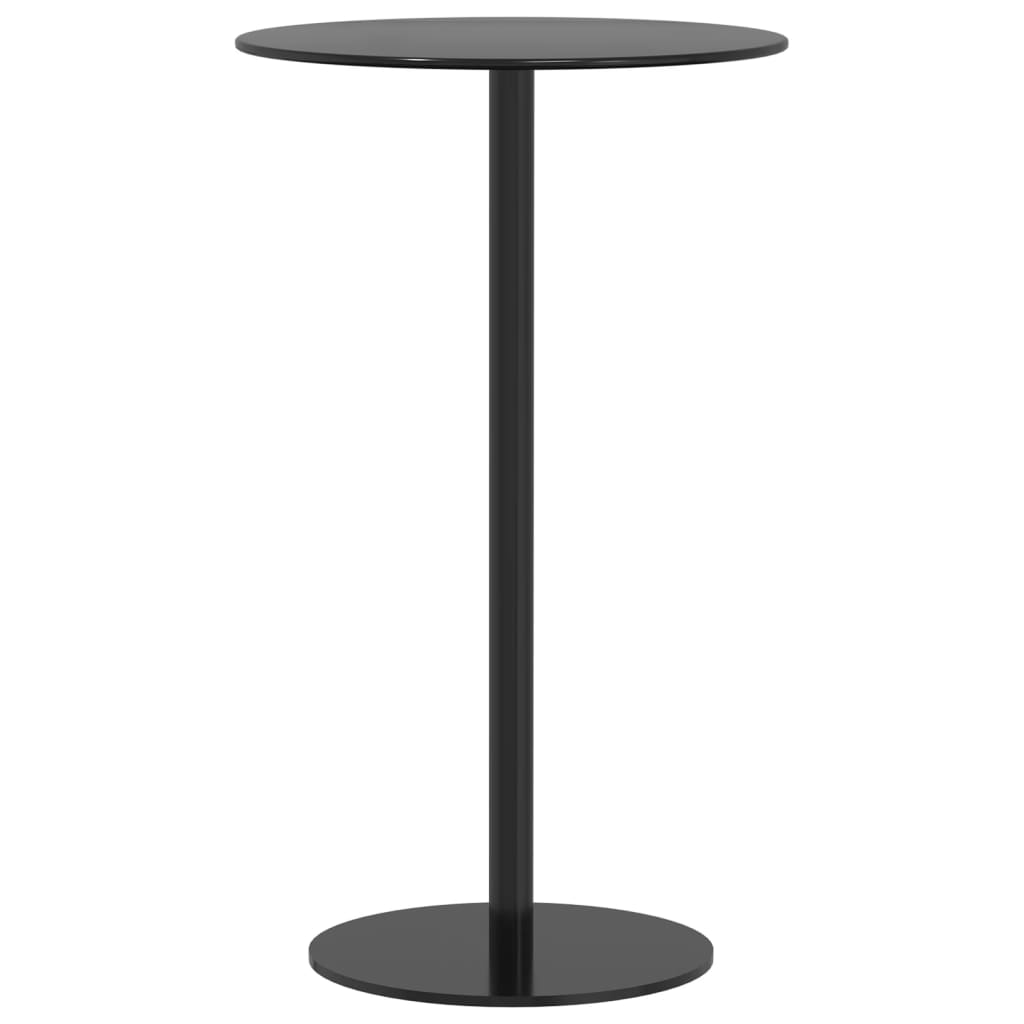 Hagebord Rundt Svart Ø60X105 Cm Stål