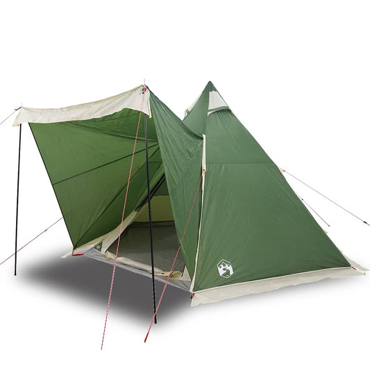 Tipi-Telt For Camping 6 Personer Grønn Vanntett