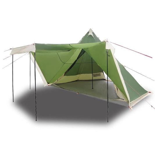 Tipi-Telt For Camping 6 Personer Grønn Vanntett