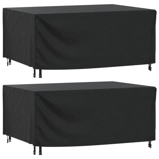 Hagemøbeltrekk 2 Stk Svart 172X113X73 Cm Vanntett 420D