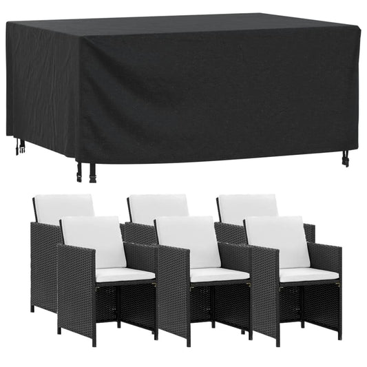 Hagemøbeltrekk 2 Stk Svart 172X113X73 Cm Vanntett 420D