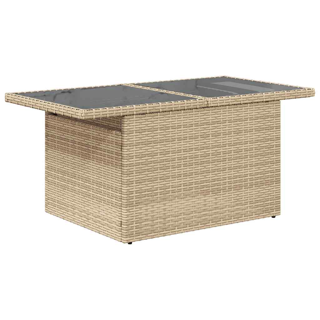 Hagesofaer Med Puter 9 Deler Beige Polyrotting Akasie