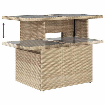 Hagesofaer Med Puter 9 Deler Beige Polyrotting Akasie