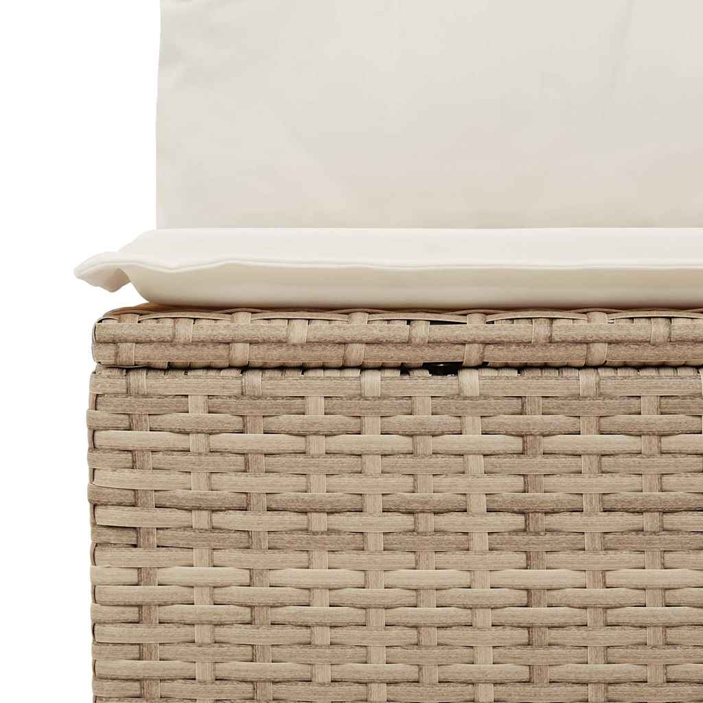 Hagesofaer Med Puter 10 Deler Beige Polyrotting Akasie