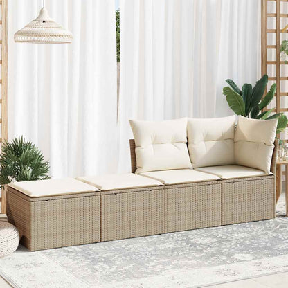 Hagesofaer Med Puter 2 Deler Beige Polyrotting Akasie