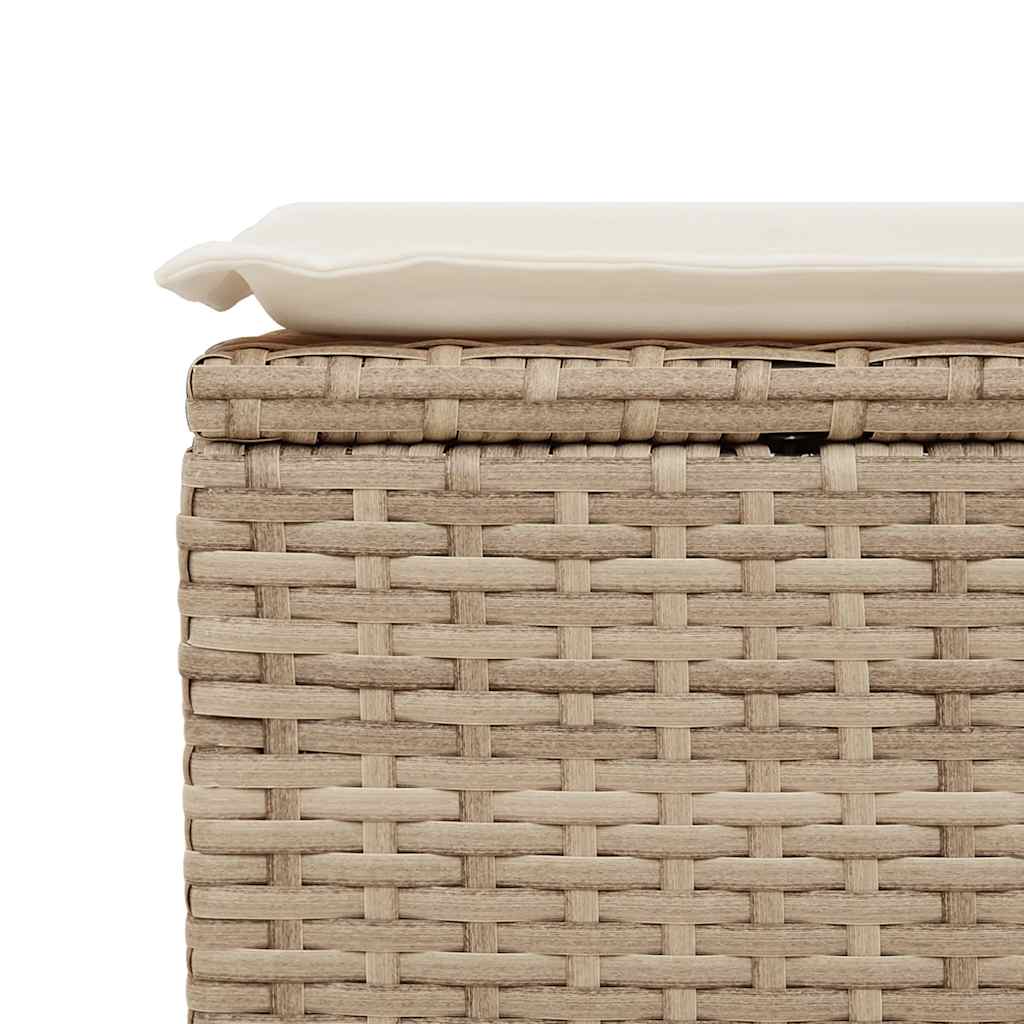 Hagesofaer Med Puter 2 Deler Beige Polyrotting Akasie