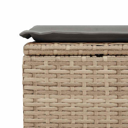 Hagesofaer Med Puter 2 Deler Beige Polyrotting Akasie