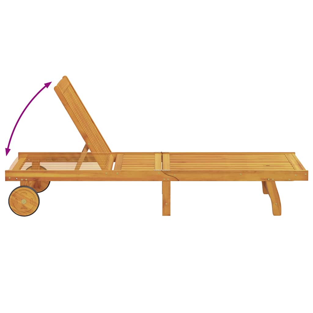 Solsenger 2 Stk Med Bord Heltre Akasie