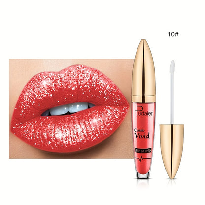 Pudaier Shiny Stars Lip Gloss – High-Gloss, Long-Lasting & Moisturizing