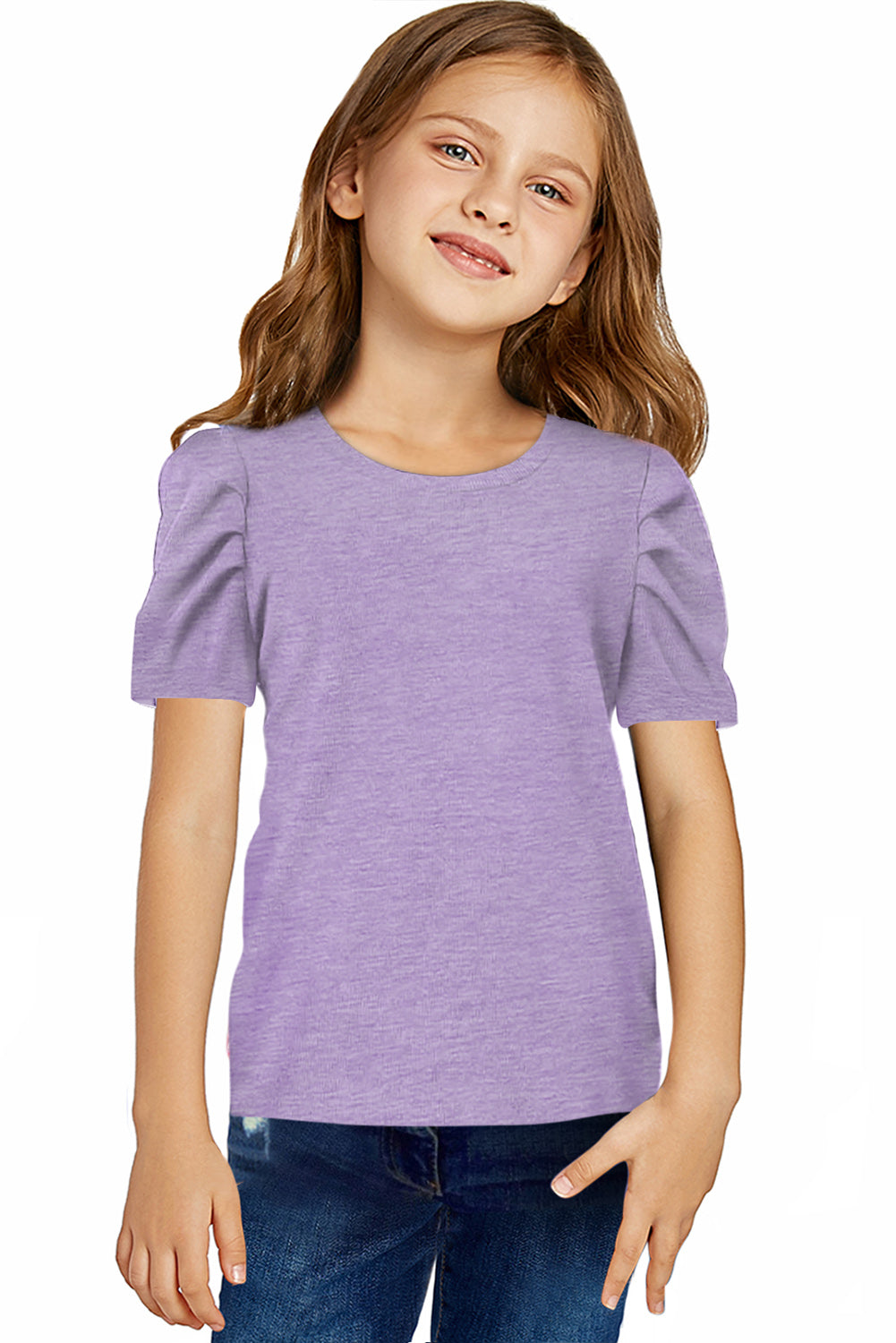 Puff Sleeve T-Shirt For Girls