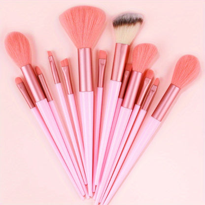 Professional Soft Makeup Brush Set – Fluffy Kabuki Brushes for Face & Eyes