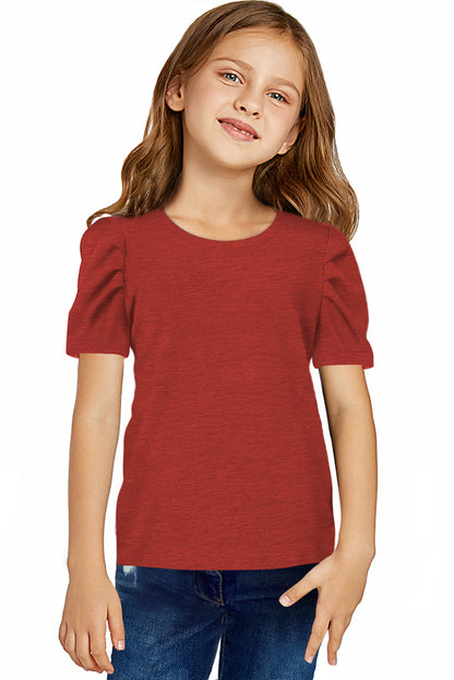 Puff Sleeve T-Shirt For Girls