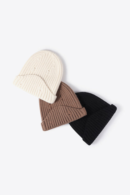 Rib-Knit Beanie