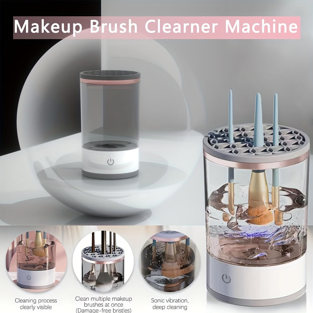 USB-Powered Electric Makeup Brush Cleaner – Automatic Deep Cleaning & Fast Drying