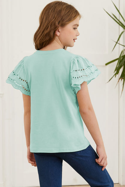 Flutter Sleeve T-Shirt For Girls