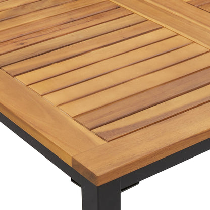Hagebord 180X90X75 Cm Solid Akasietre Og Metall