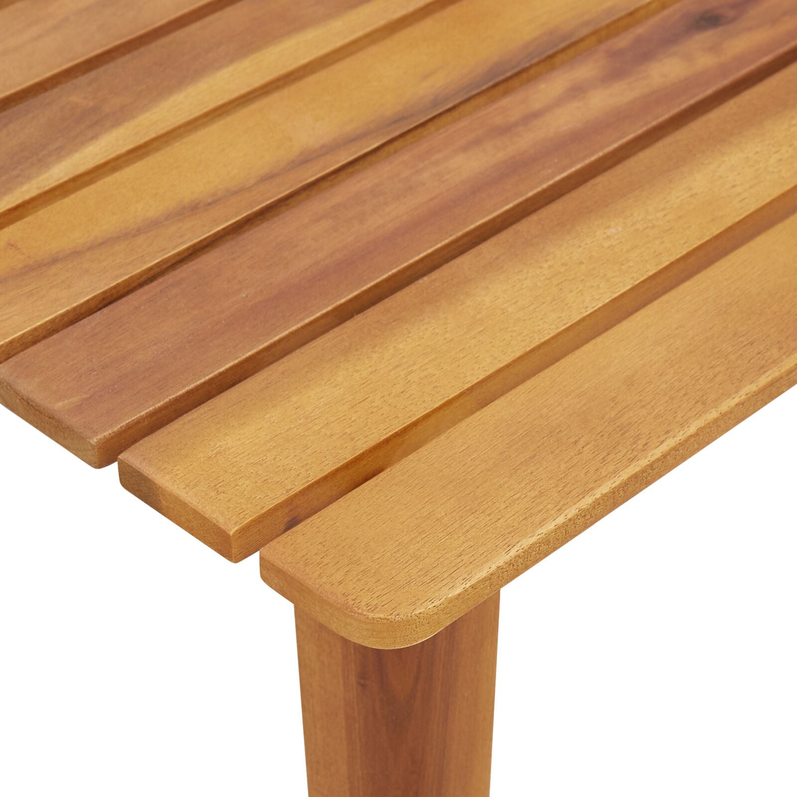 Hagemøbelset Med Bord, 3 Deler, Svart, Solid Akasietre