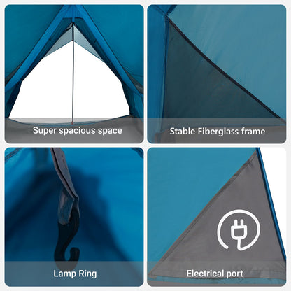 Camping Telt A-Ramme 5-Person Blå Vanntett