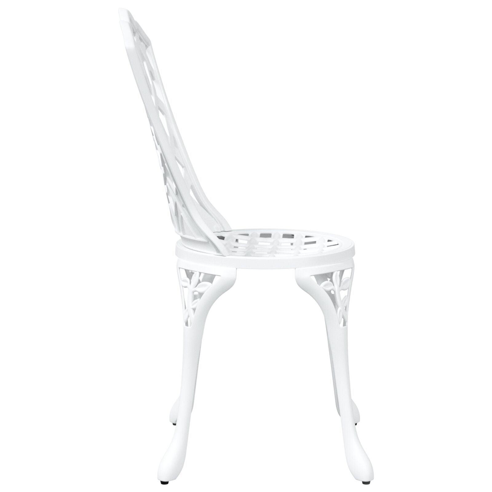 Hage Stoler 2 Stk Hvit Gjest Aluminium