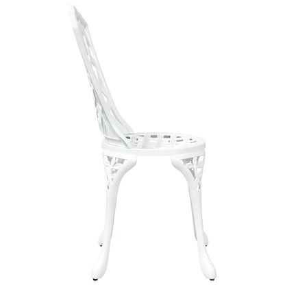 Hage Stoler 2 Stk Hvit Gjest Aluminium
